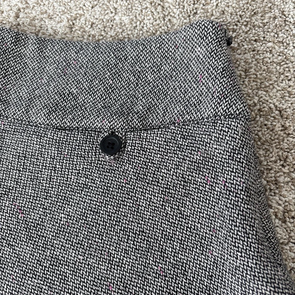 GAP Wool Blend Tweed Womens Size 2 Mini Skirt Black Pink Speckled‎ Y2K Vtg